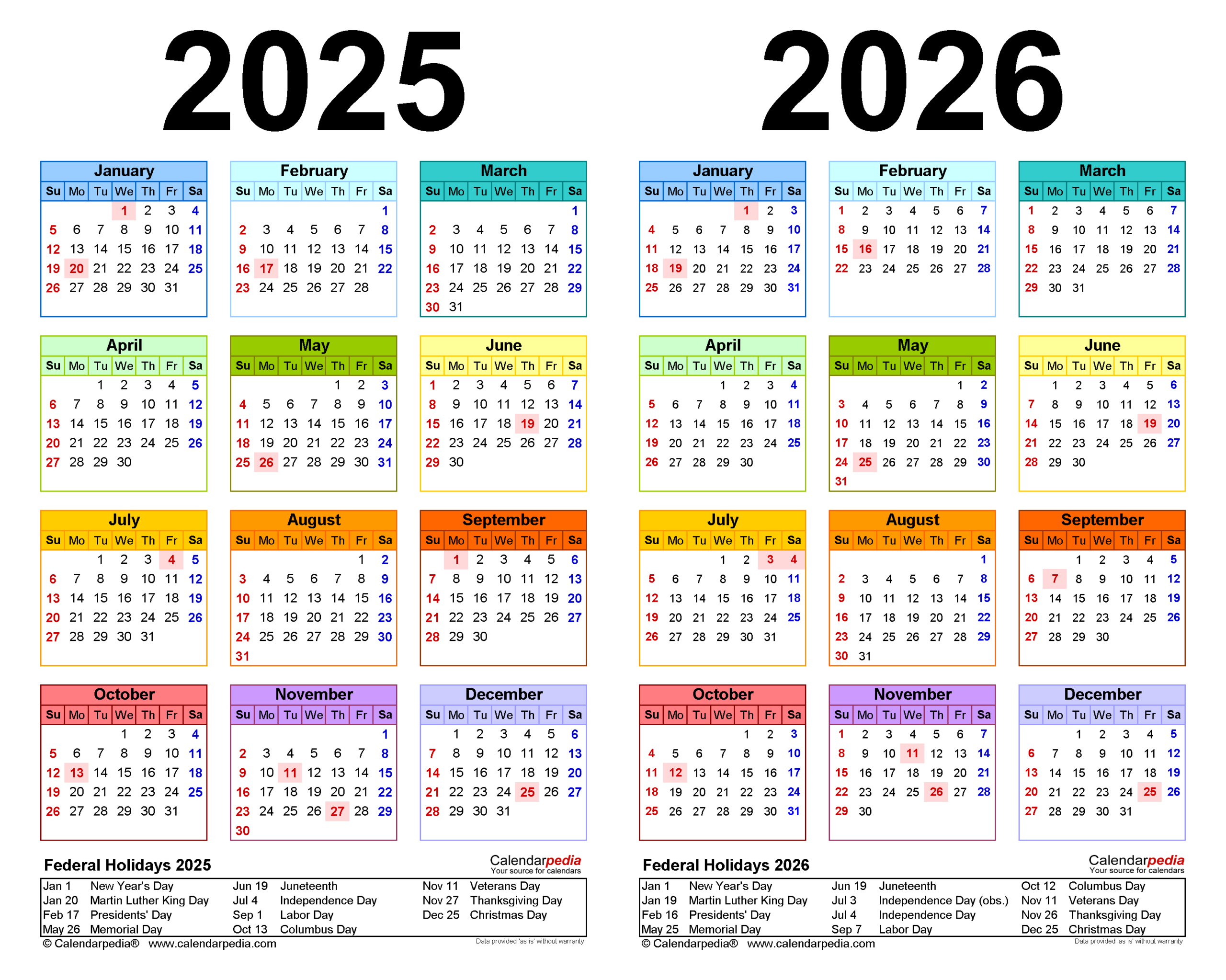 2025-2026 Two Year Calendar - Free Printable Pdf Templates with 2025-2026 Calendar Printable Free Download