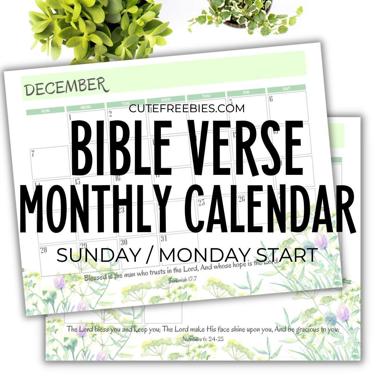 2025 Bible Verse Calendar Free Printable - Cute Freebies For You within Free Printable Advent Calendar 2025 Bible Verses