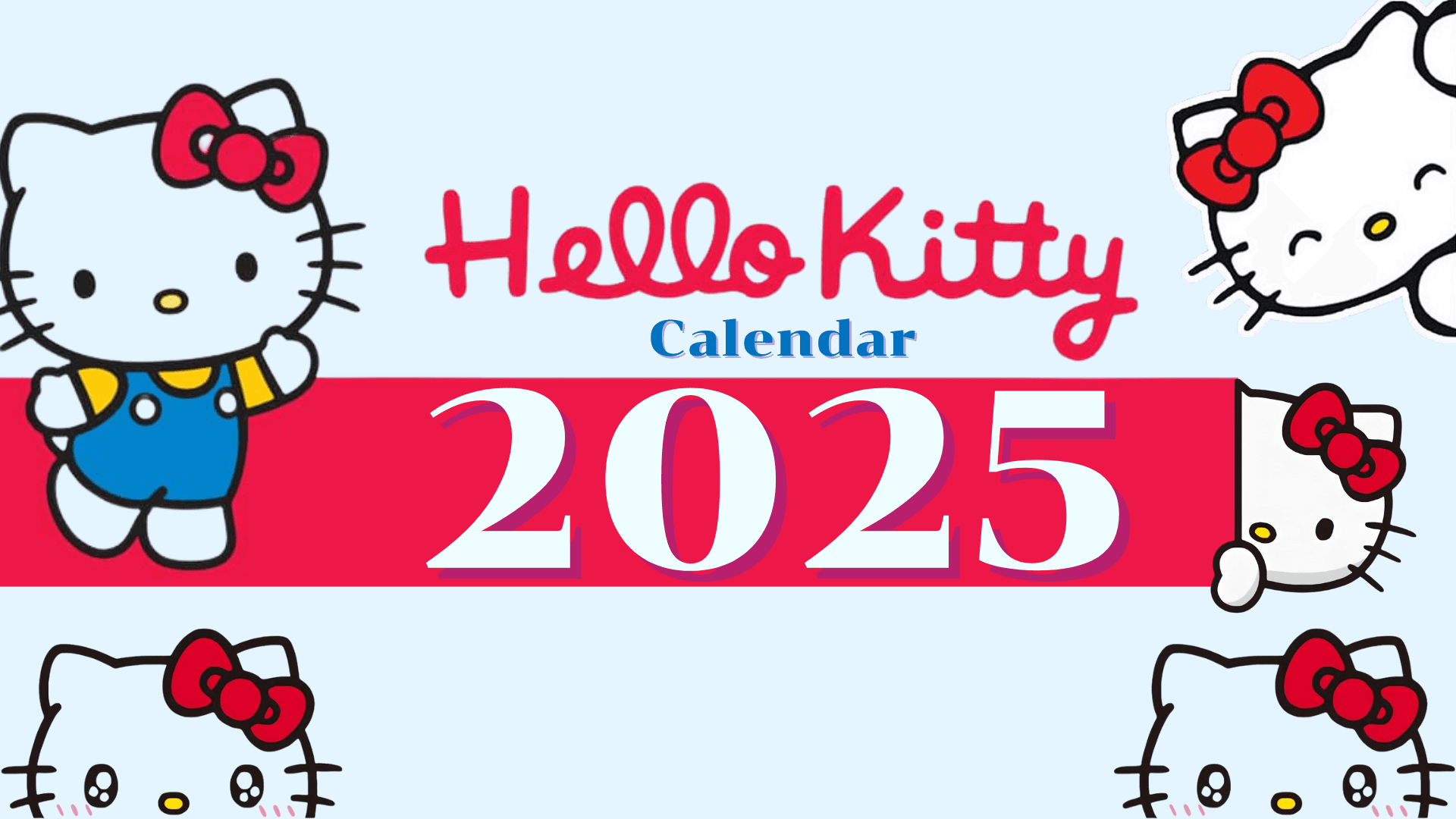 2025 - Calendar - Hello Kitty - Template -Kjc.creativedesigns for 12 Month Free Printable Hello Kitty Calendar 2025