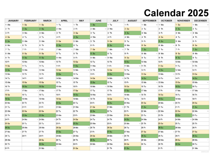 2025 Calendar Booklet Printable