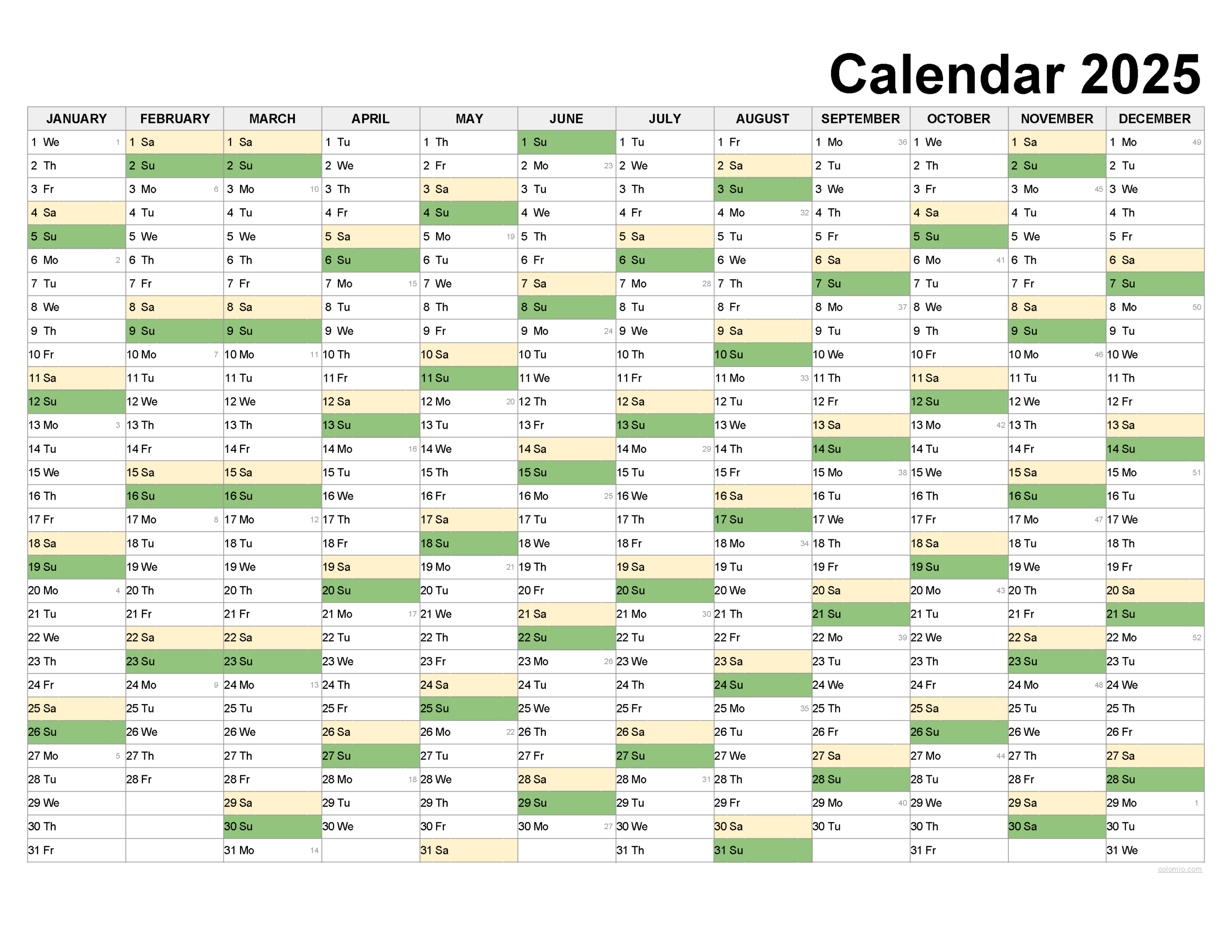 2025 Calendar Printable, ✓ Pdf, Excel And Image File - Free with regard to 2025 Calendar Booklet Printable