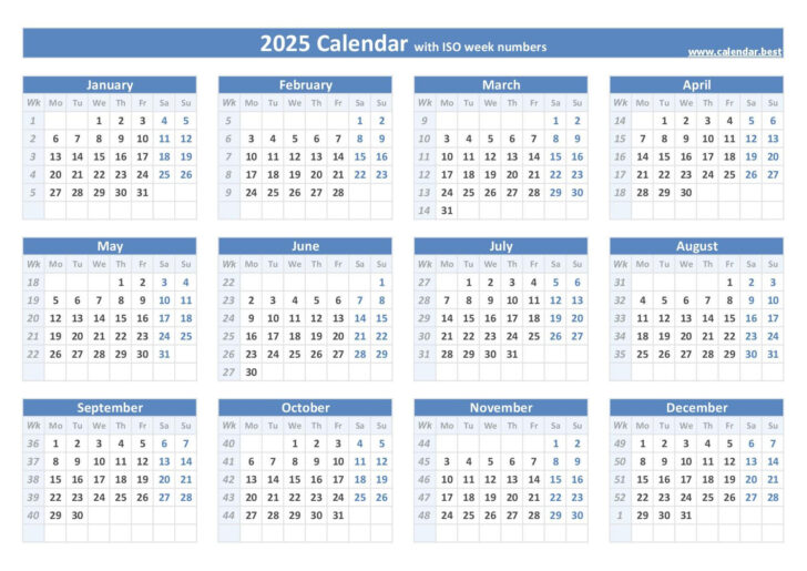 One Week Calendar 2025 Printable Free