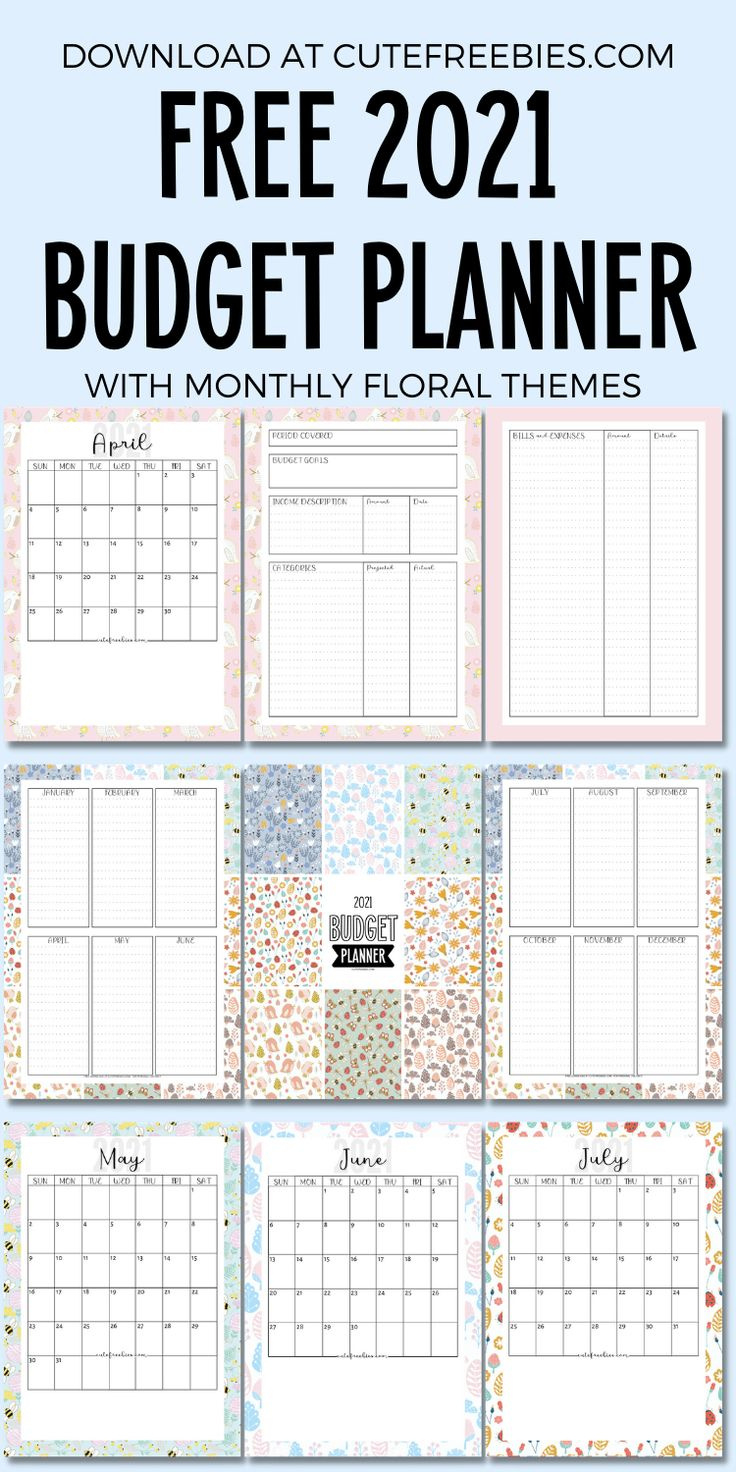 2025 Free Printable Monthly Budget Planner - Cute Freebies For You throughout Budget Calendar 2025 Printable Free