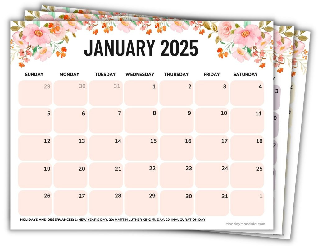 2025 Printable Calendars (56 Free Pdf Printables) with Calendar 2025 Creator Free Printable