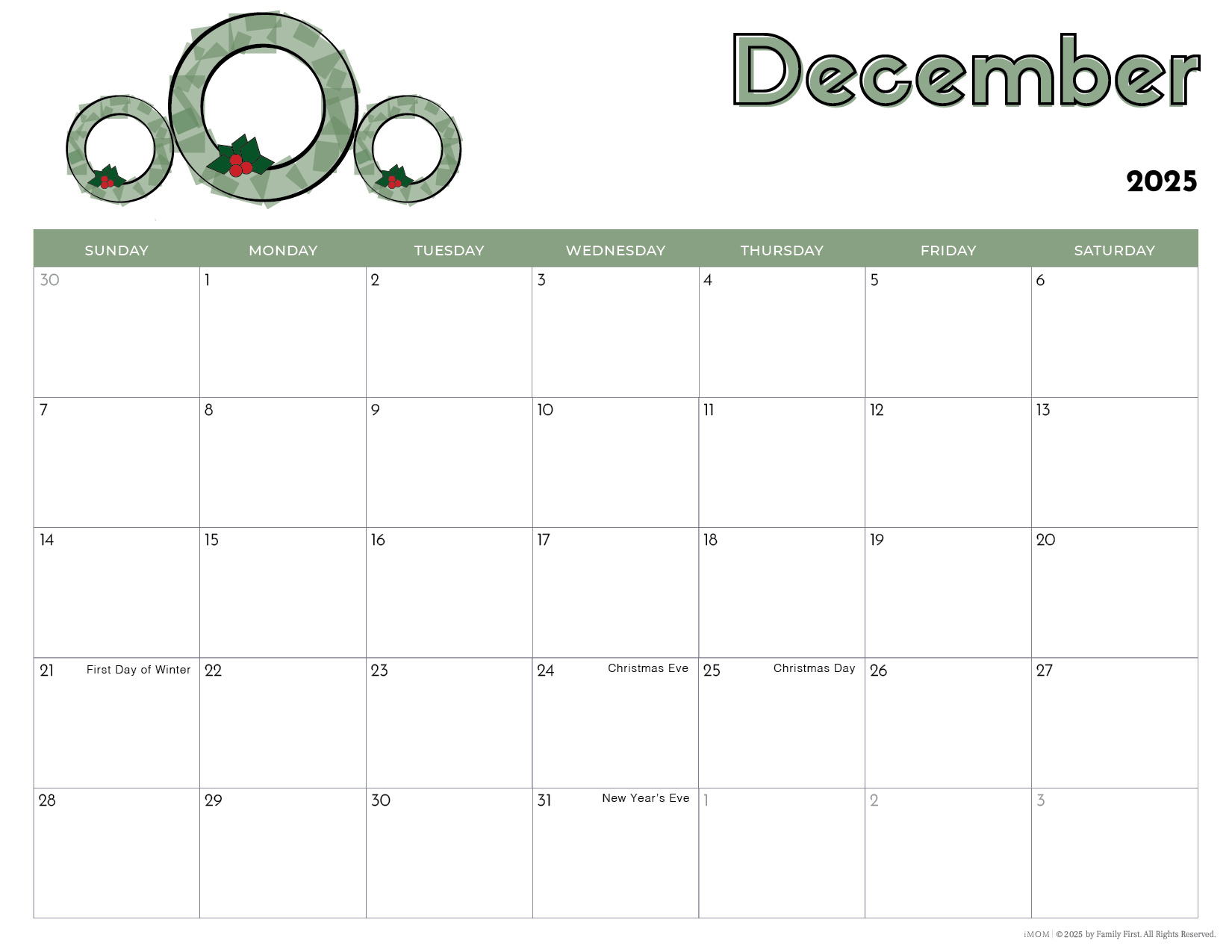 2025 Printable Calendars For Kids - Imom inside Free Printable Calendar 2025 For Kids