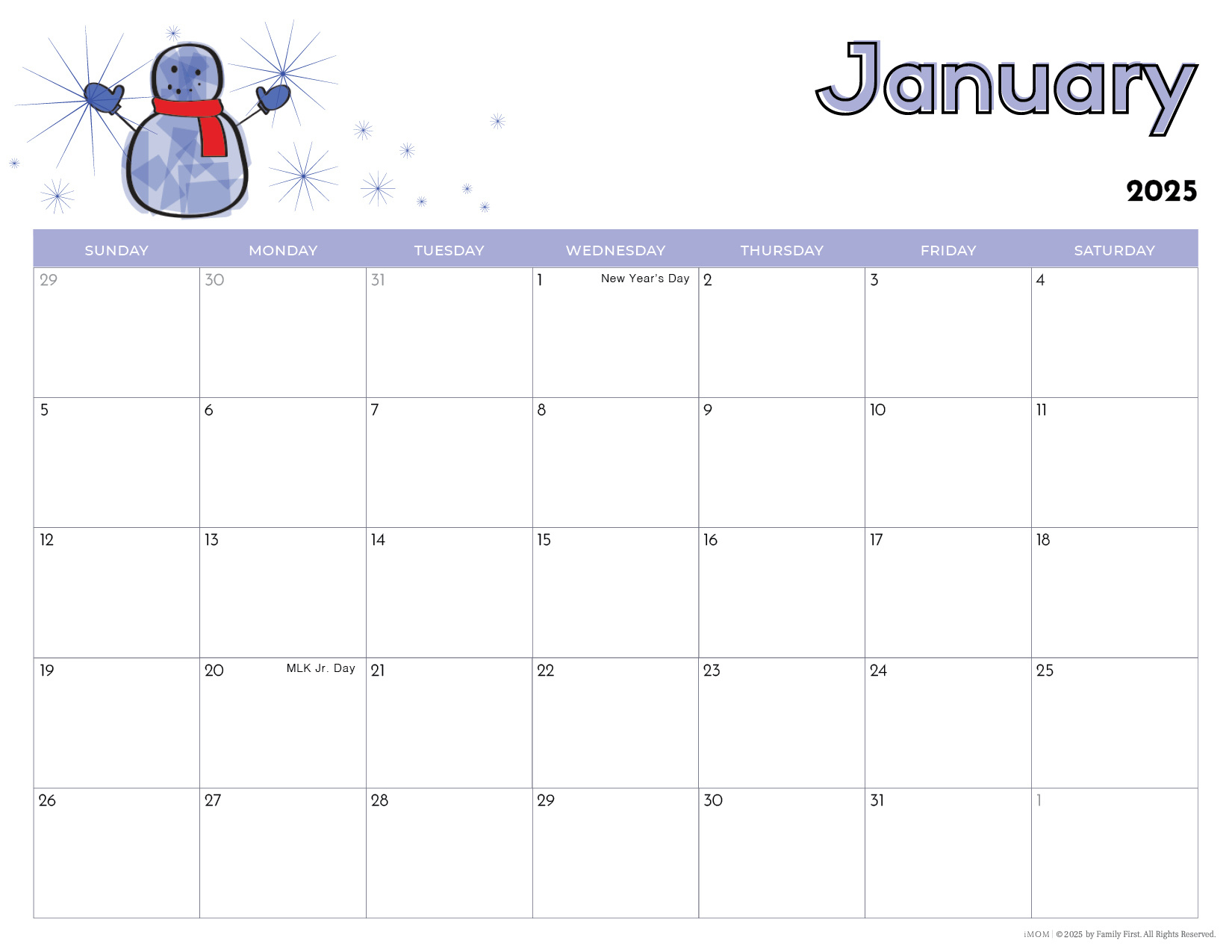 2025 Printable Calendars For Kids - Imom with regard to Free Printable Calendar 2025 For Kids