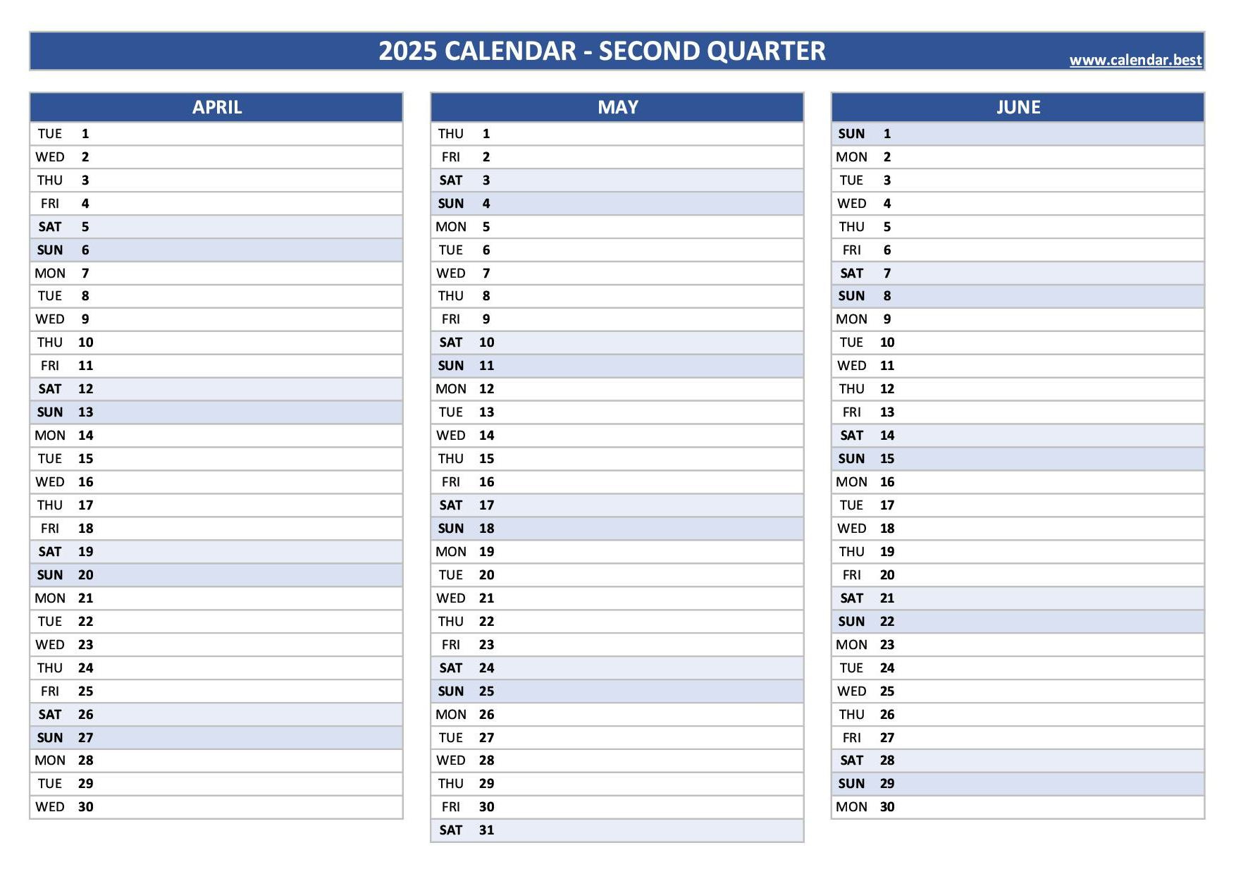 2025 Quarterly Calendar To Print pertaining to 2025 Quarter Calendar Printable