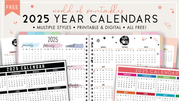 Free Printable Birthday Calendar 2025