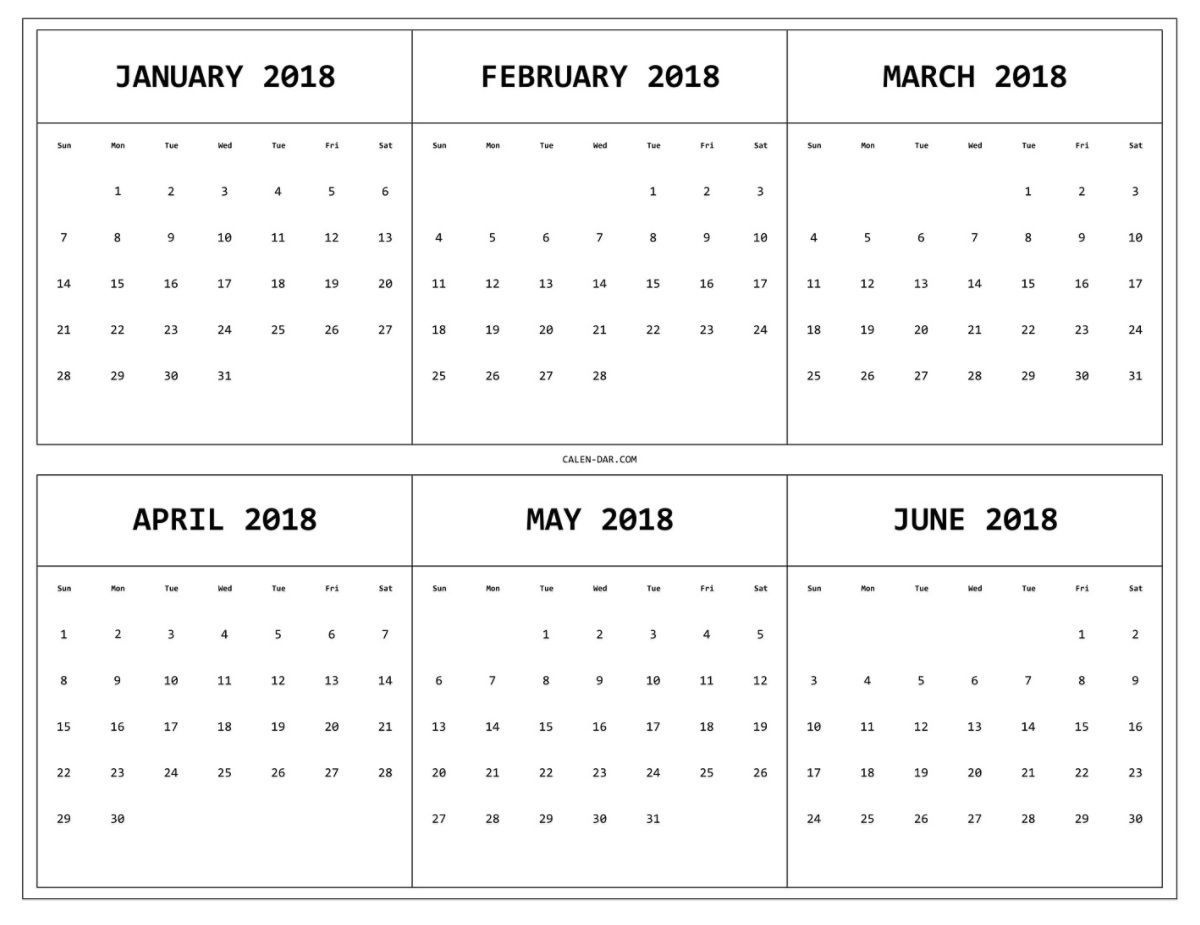 6 Month Free Printable Calendar – Printable Blank Calendar Template within 6 Month Calendar Printable