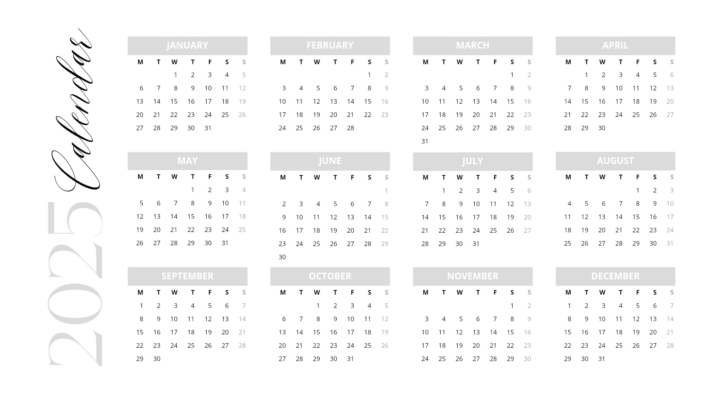 2025 and 2026 Monthly Calendar Printable Free