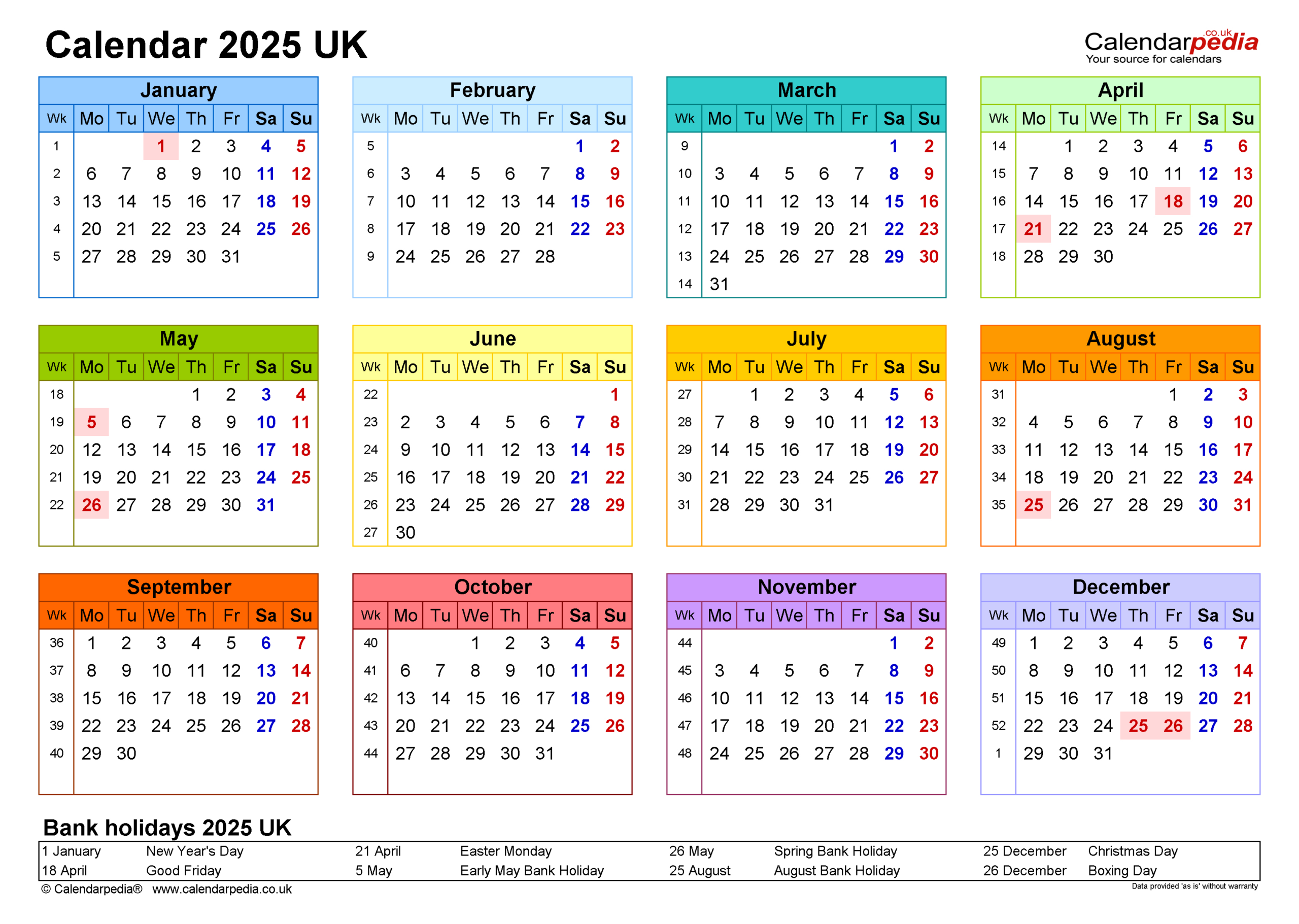 Calendar 2025 (Uk) - Free Printable Microsoft Word Templates in Free Printable And Editable Calendar 2025