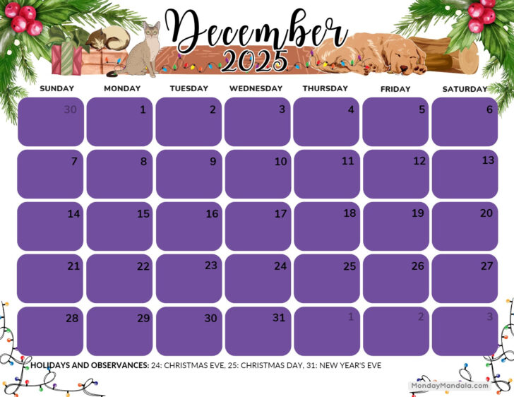 Free Advent Calendar 2025 Printables