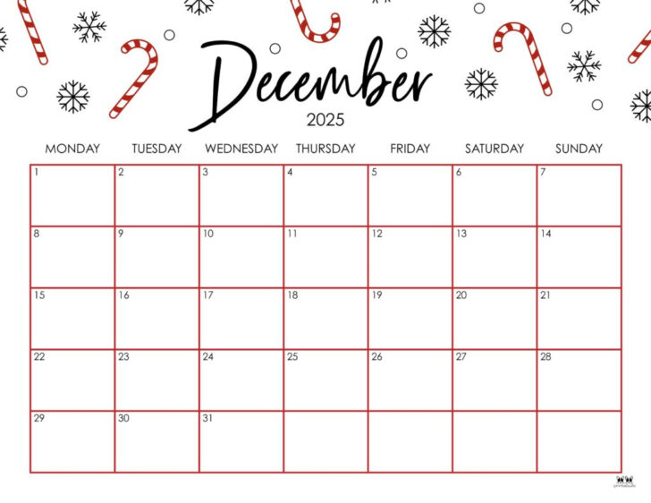 Advent Calendar 2025 Printable Free