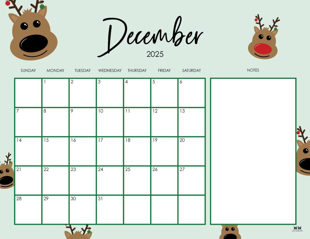 December 2025 Calendars - 107 Free Printables | Printabulls regarding Free Printable Advent Calendar 2025