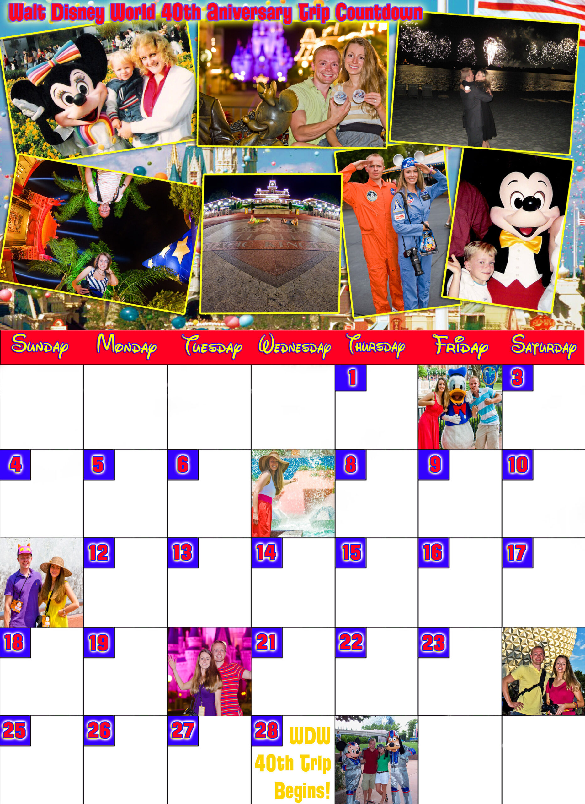 Disney Countdown Calendars - Disney Tourist Blog inside Disney Countdown Calendar 2025 Printable