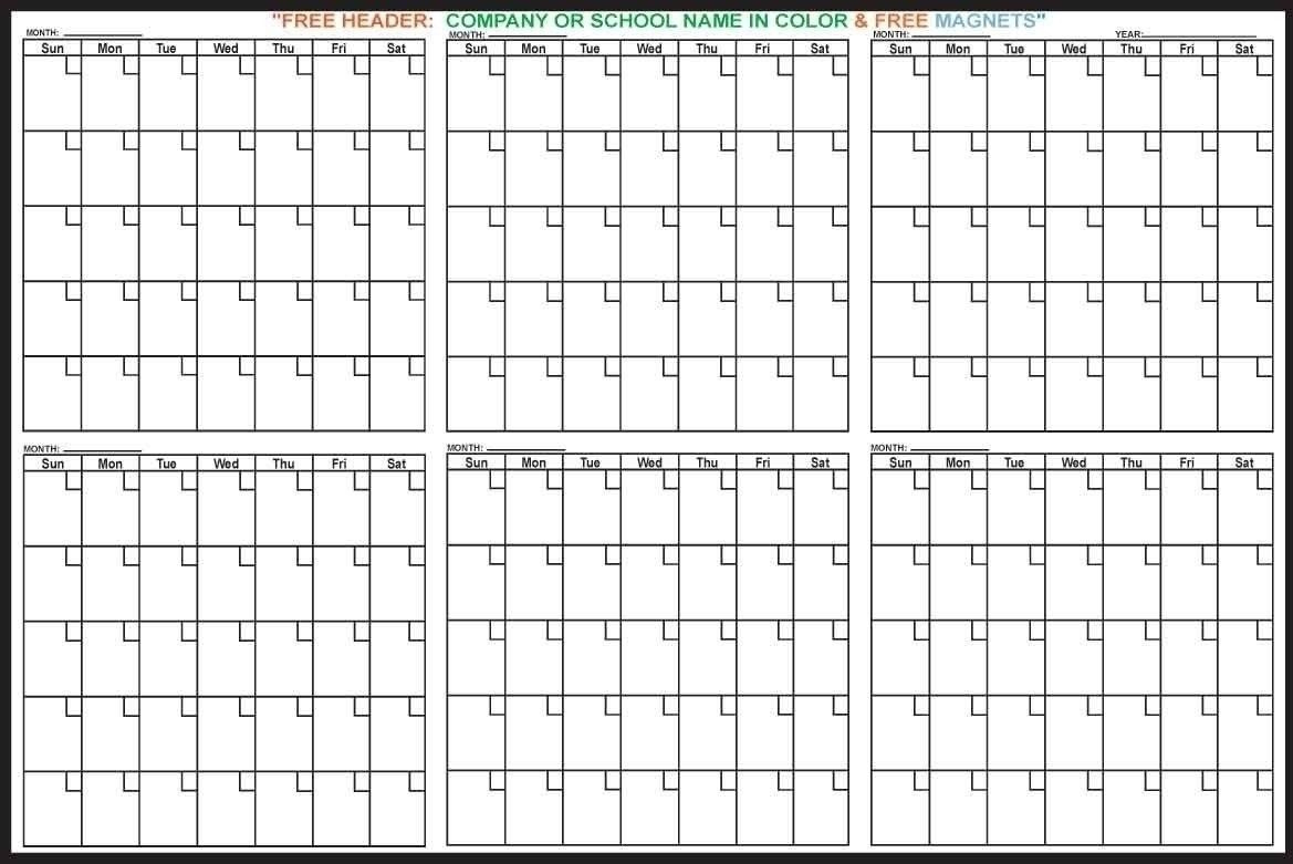 Exceptional 6 Month Calendar Page Free Printable – Printable Blank regarding 6 Month Calendar Printable