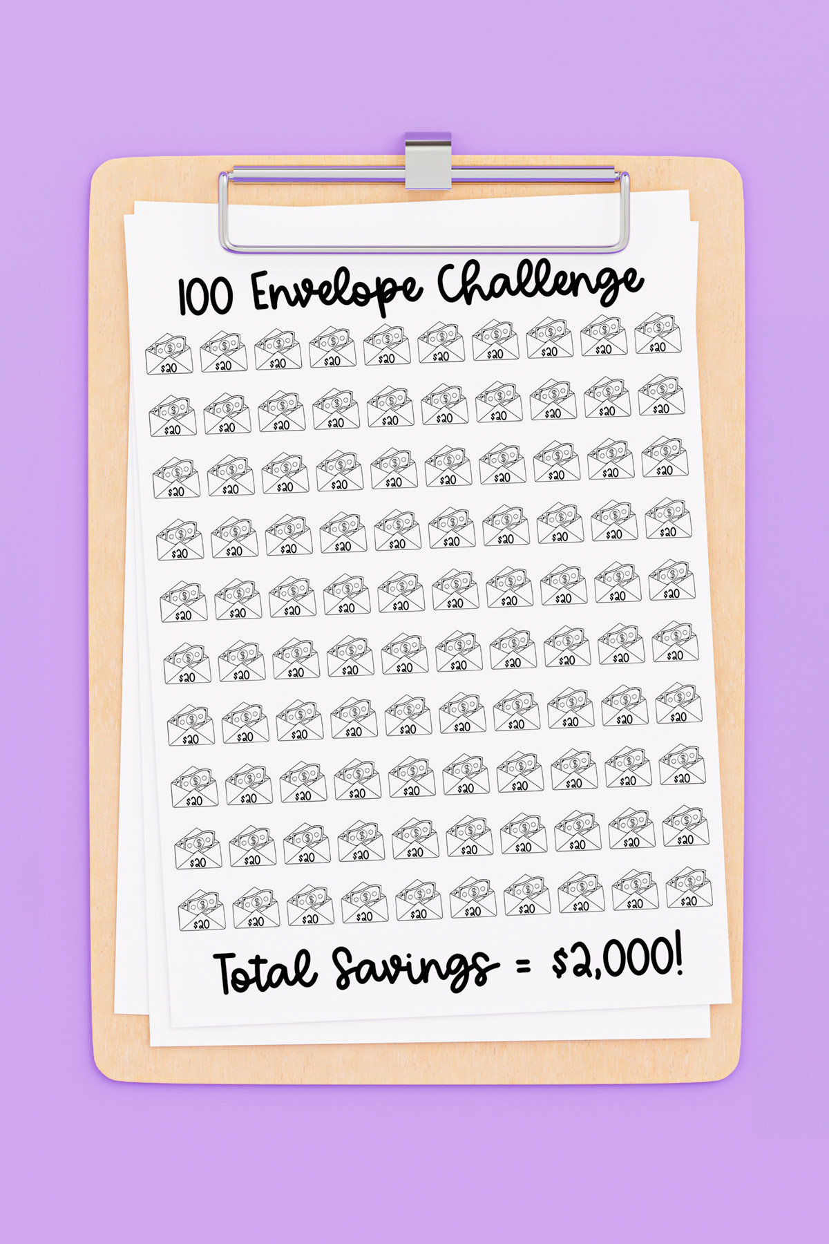 Free 100 Envelope Challenge Printable Chart To Save Money with regard to Free Printable Printable 100 Day Challenge Calendar 2025