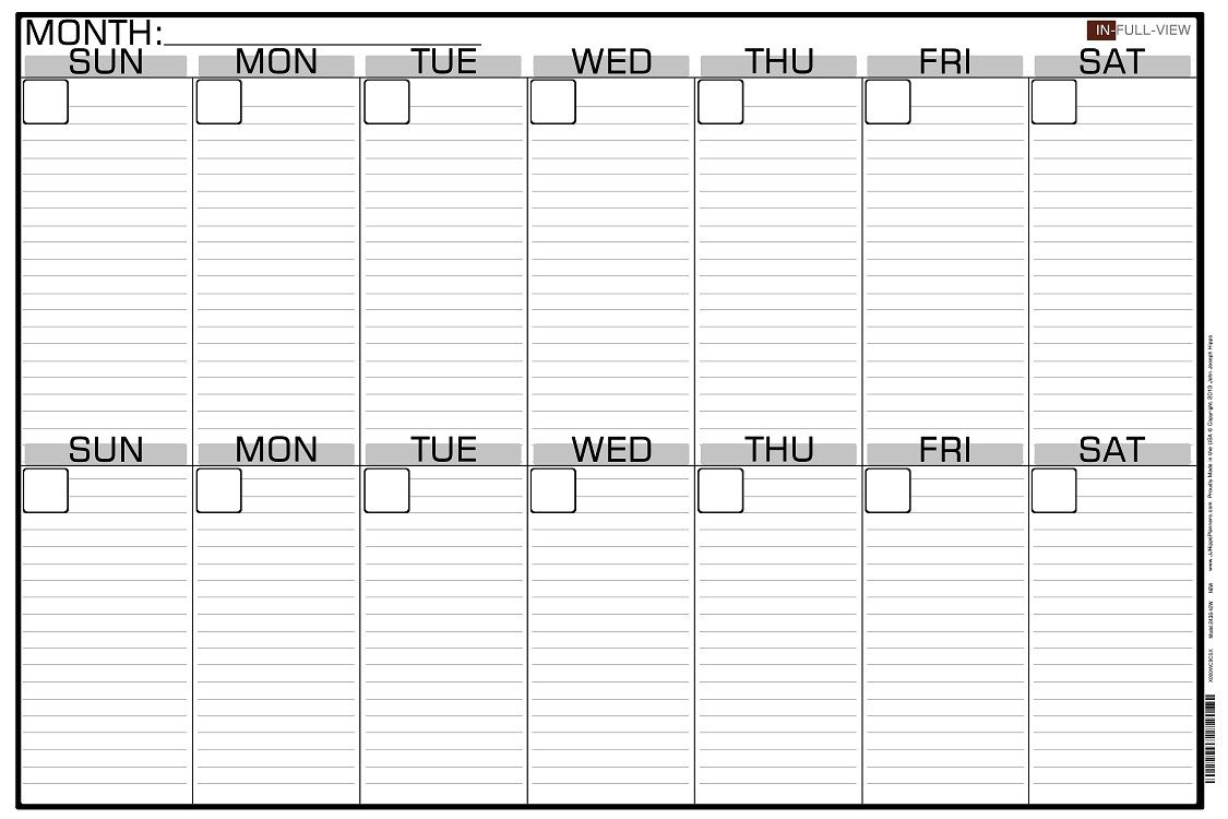 Free 2 Week Blank Printable Calendar | Calendar Template Printable for 2 Week Calendar Printable