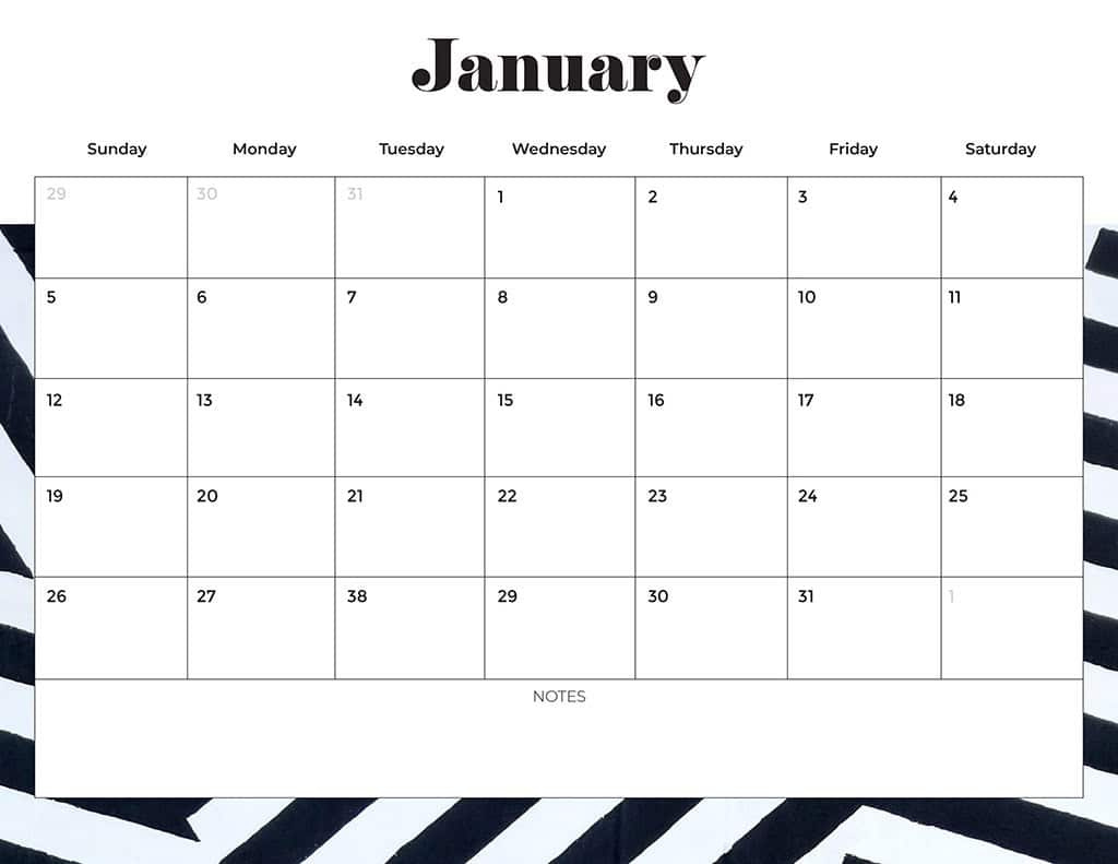 Free 2025 Calendars — 80 Beautiful &amp;amp; Printable Options For You! for 1 Month Printable Calendar 2025