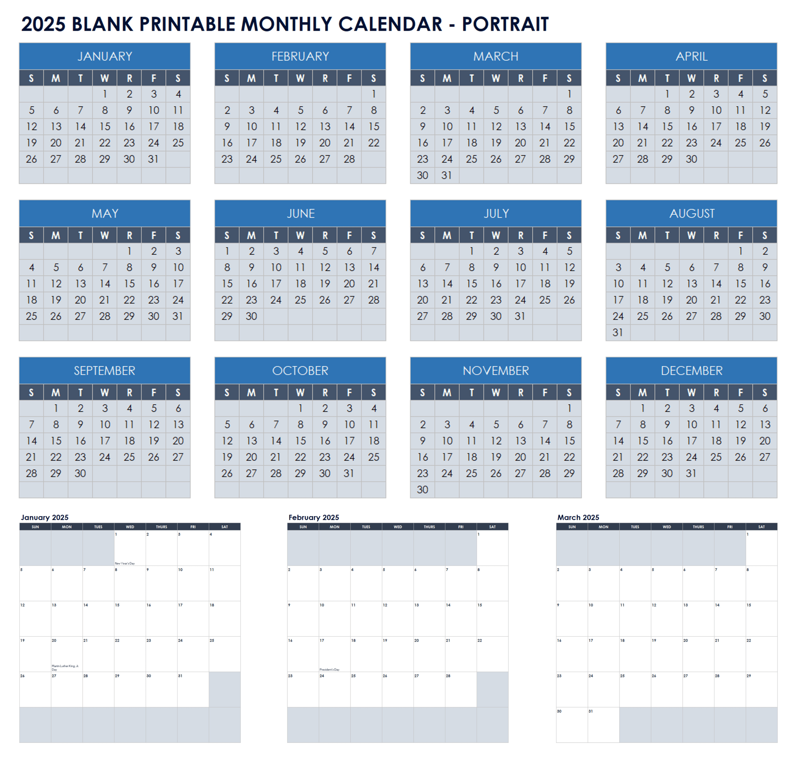 Free Blank Calendar Templates - Smartsheet with regard to 16 Month Calendar Printable