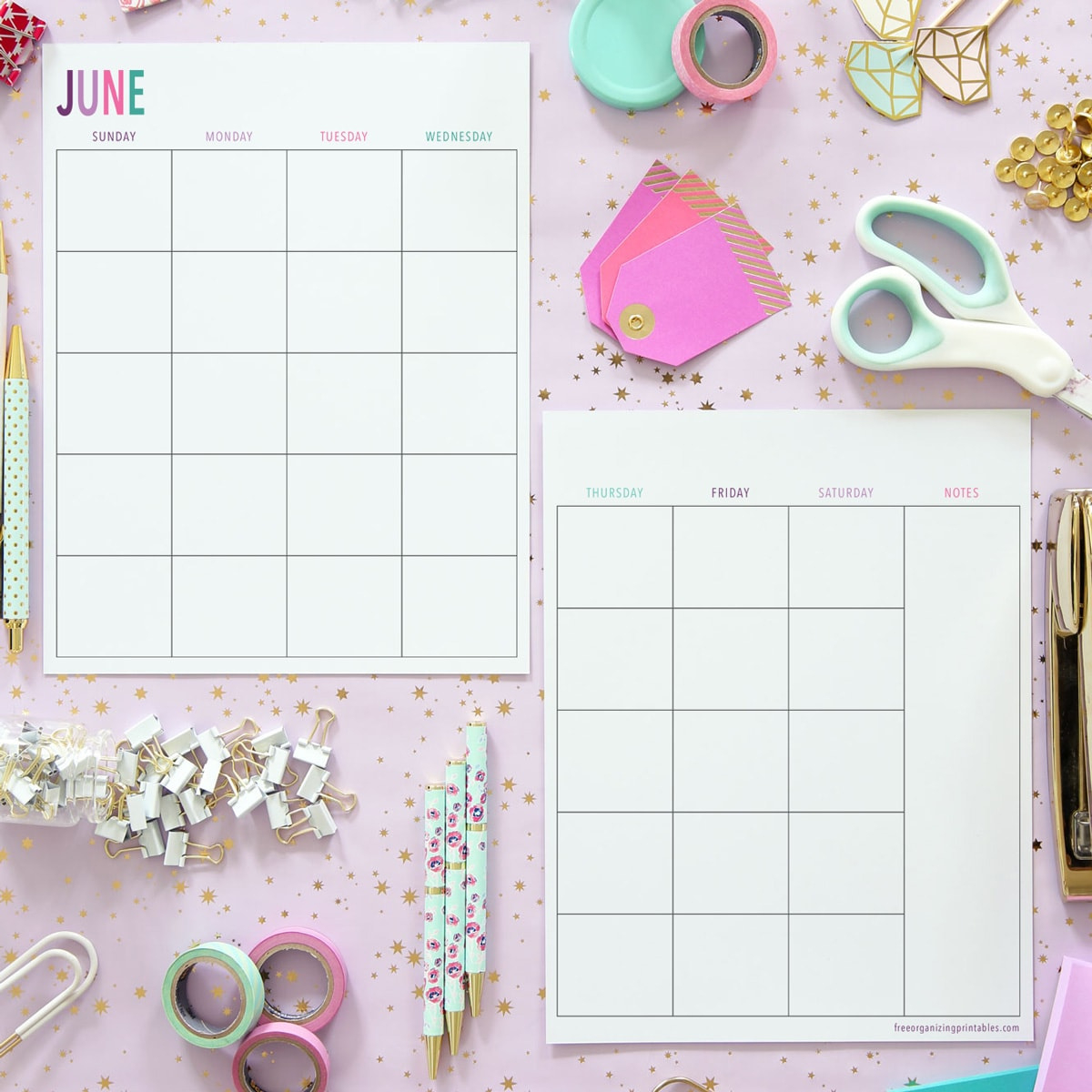 Free Printable 2 Page Blank Monthly Calendar 2025 intended for 2 Page Calendar Printable