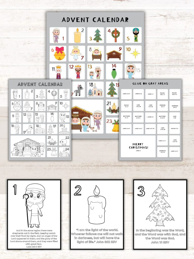 Free Printable Advent Calendar | Healing Home for Free Advent Calendar 2025 Printables