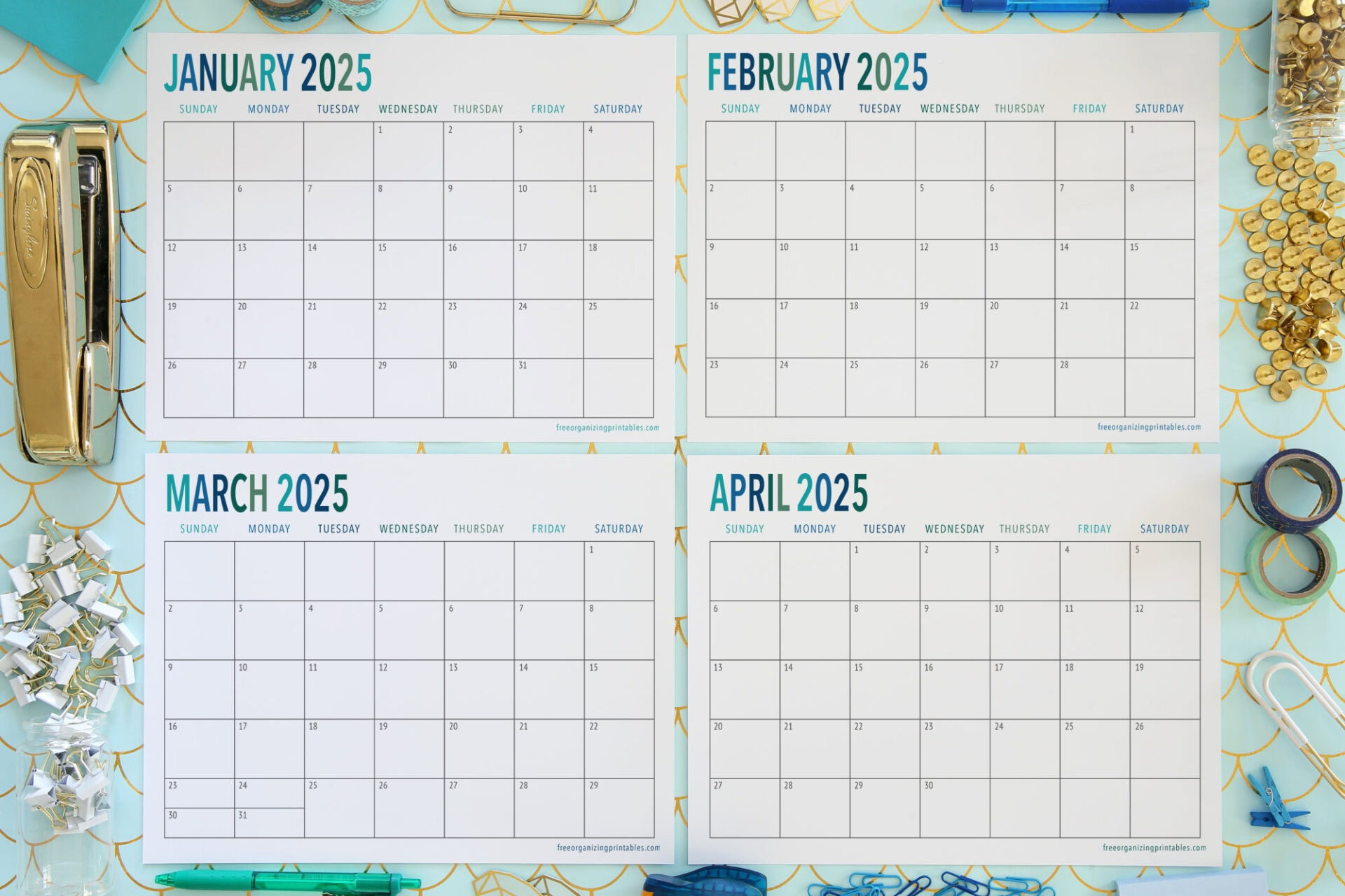 Free Printable Calendar 2025 | Free Organizing Printables inside Birthday Calendar 2025 Countdown Printable