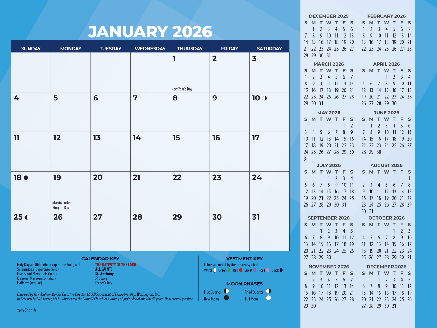 Jubilee Year - English | Blue Mound Graphics regarding Liturgical Calendar 2026 Printable