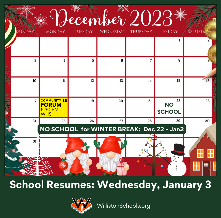 Live Feed | Williston Middle School Central Campus intended for Ndsu Calendar 2025-2026 Printable