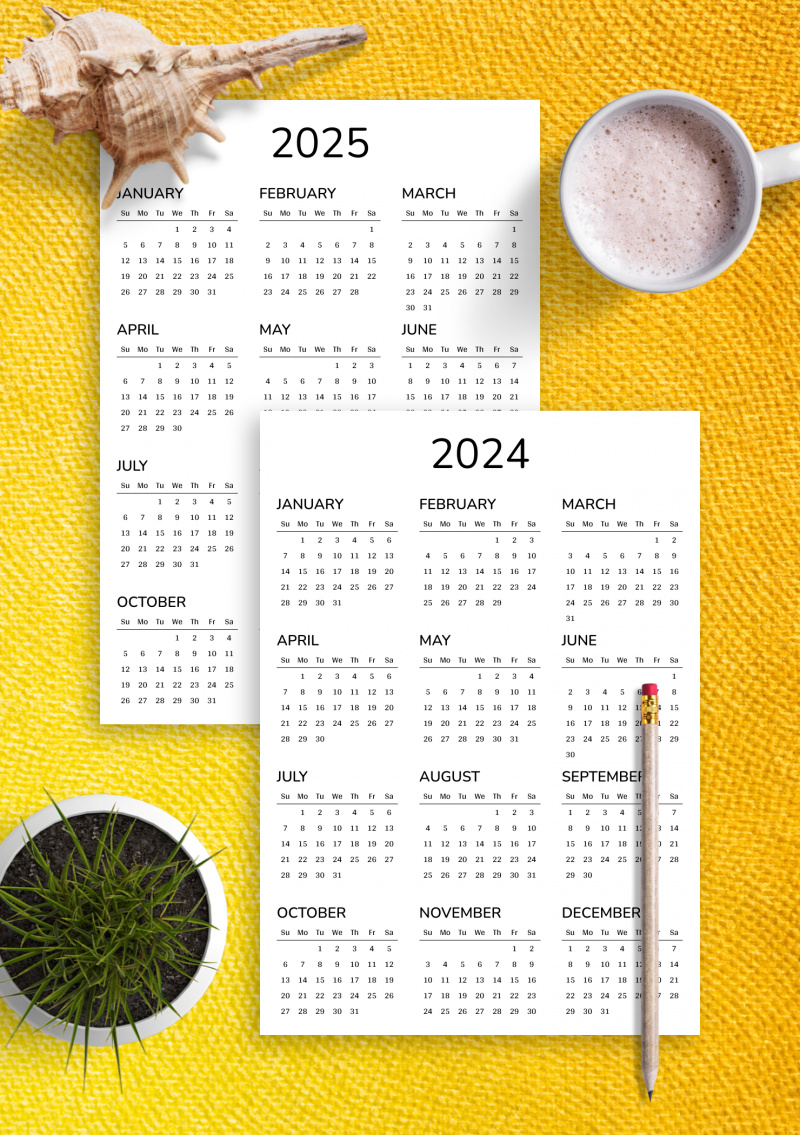 Printable Calendar For 2 Years in 2 Year Calendar Printable