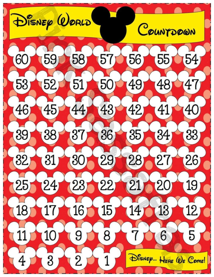 60 Day Countdown Calendar Printable