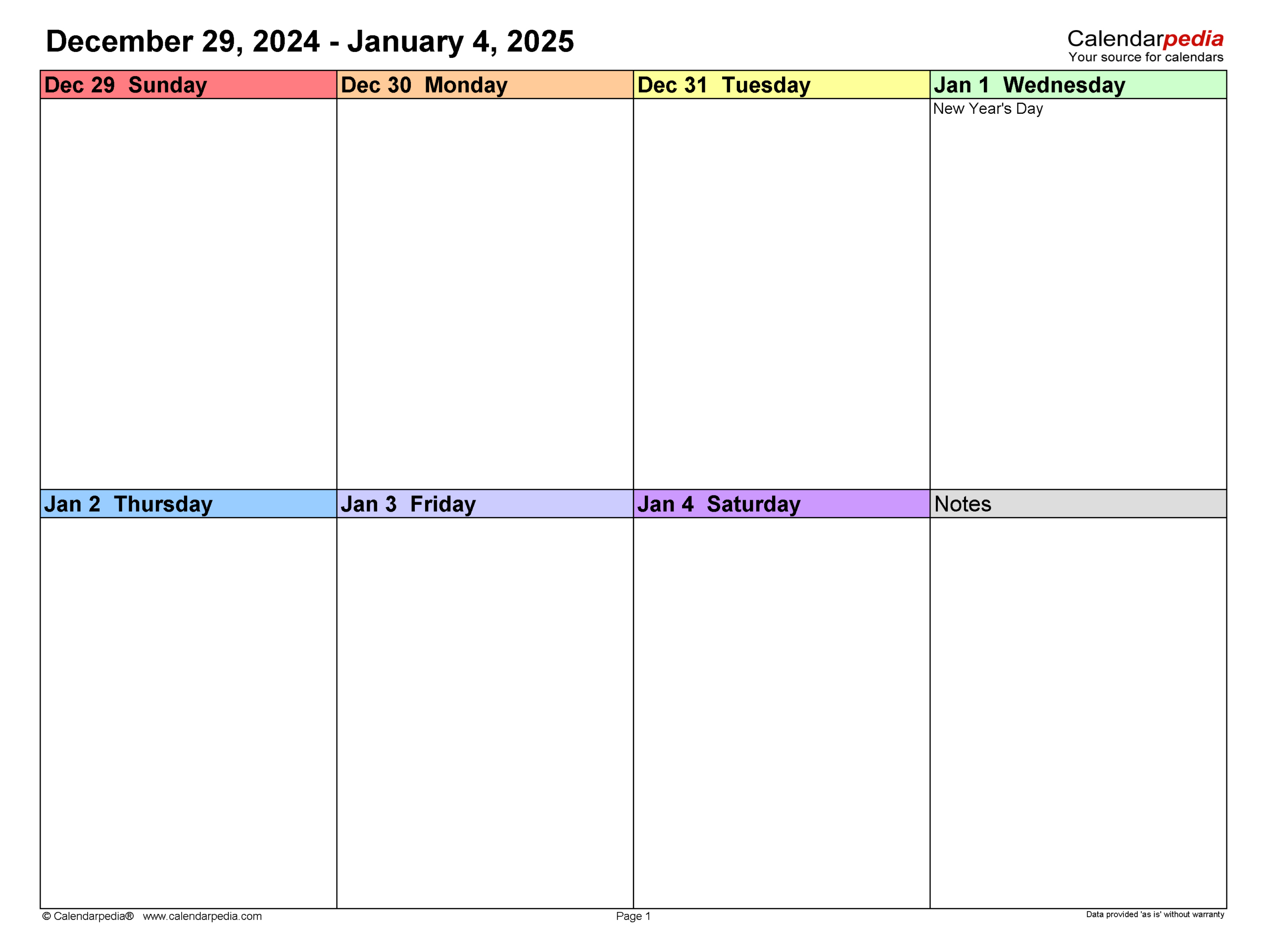 Weekly Calendars 2025 For Pdf - 12 Free Printable Templates regarding Two Week Calendar 2025 Printable