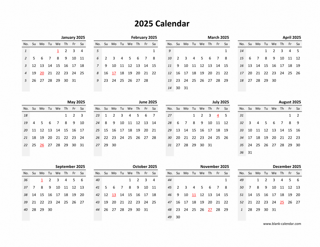 Yearly 2025 Calendars pertaining to Printable And Editable Calendar 2025