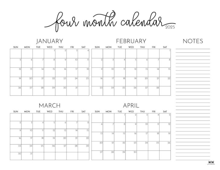 March April May Printable Calendar 2025