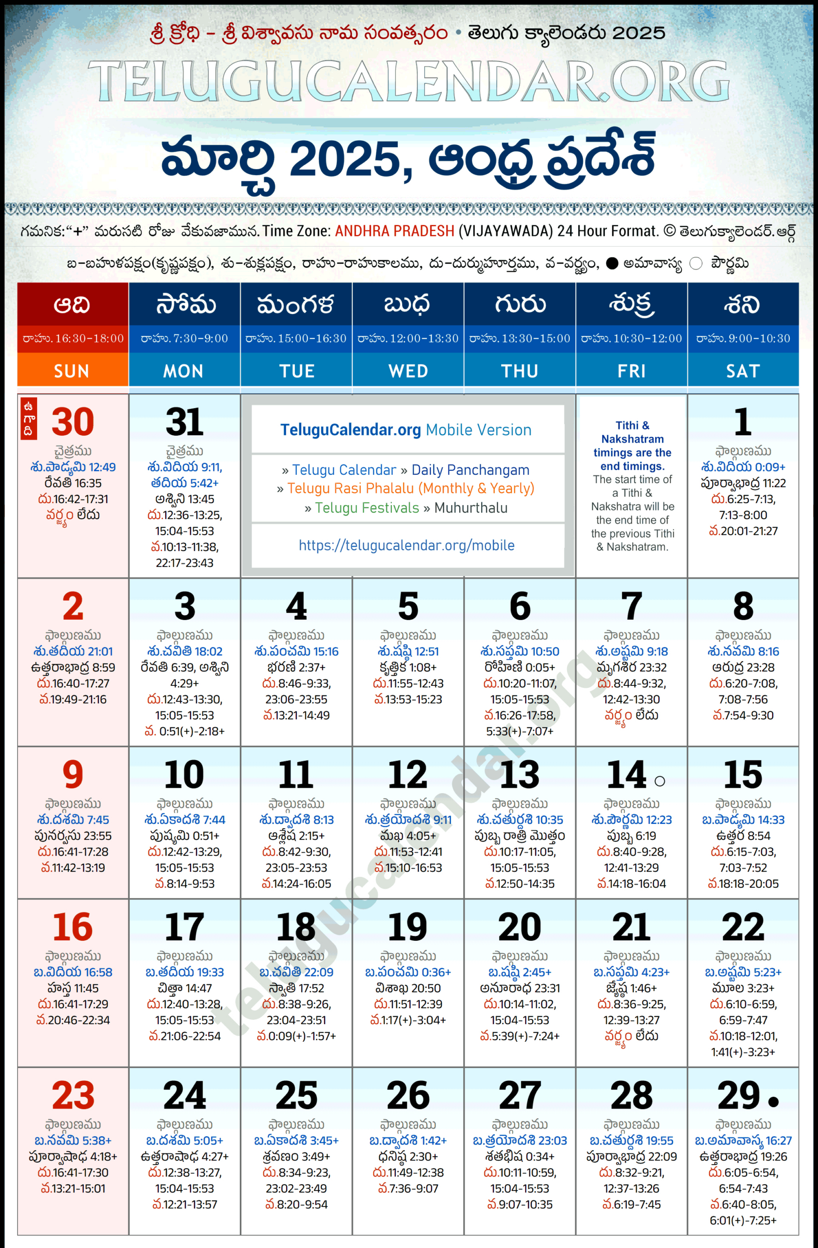 Andhra Pradesh Telugu Calendar 2025 March Pdf Festivals intended for March 2025 Telugu Calendar