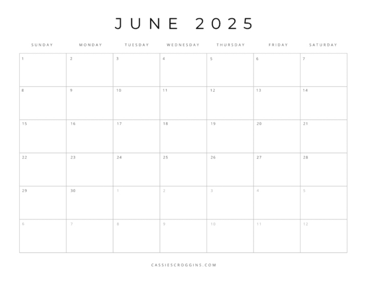 March 2025 Blank Printable Calendar