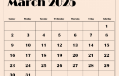 March 2025 Calendar Printable Pdf Template With Holidays in March 2025 Calendar