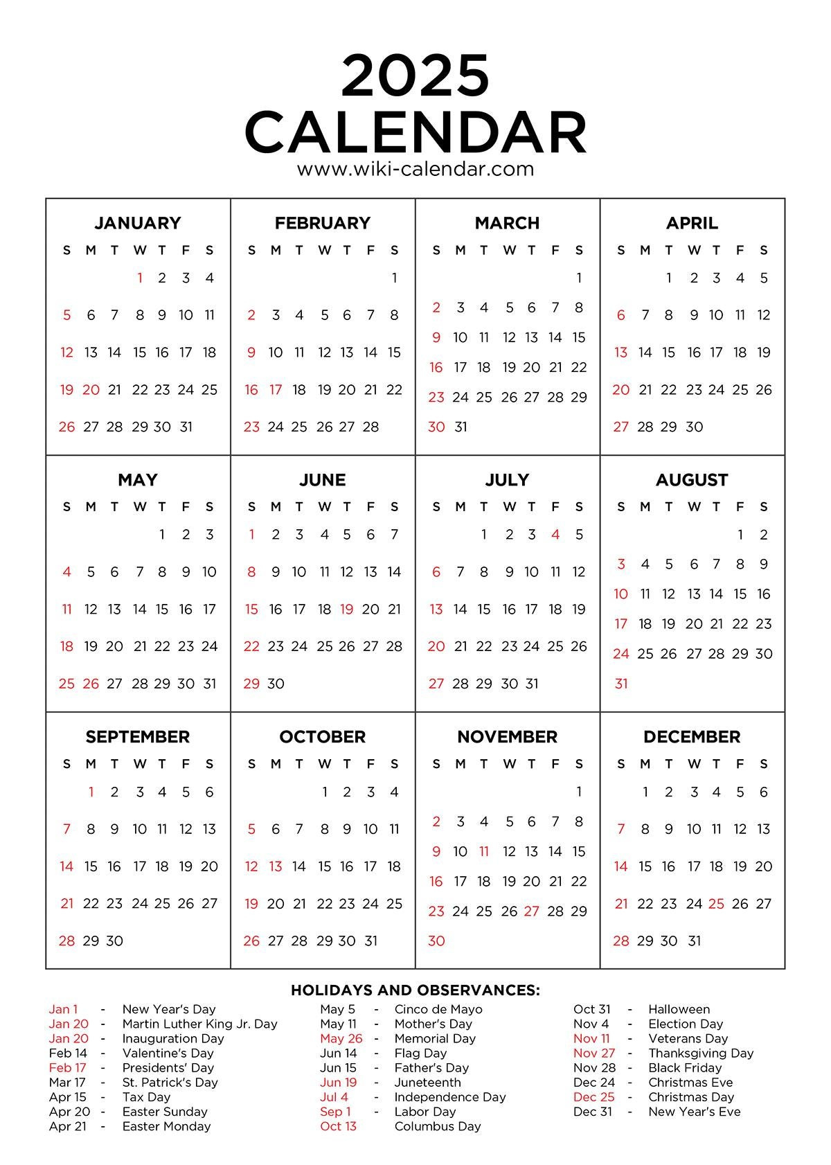 Year 2025 Calendar Printable - Wiki Calendarwiki Calendar - Issuu for March 2025 Printable Calendar Wiki