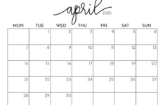 April 2025 Calendars – 107 Free Printables | Printabulls inside April May Calendar 2025