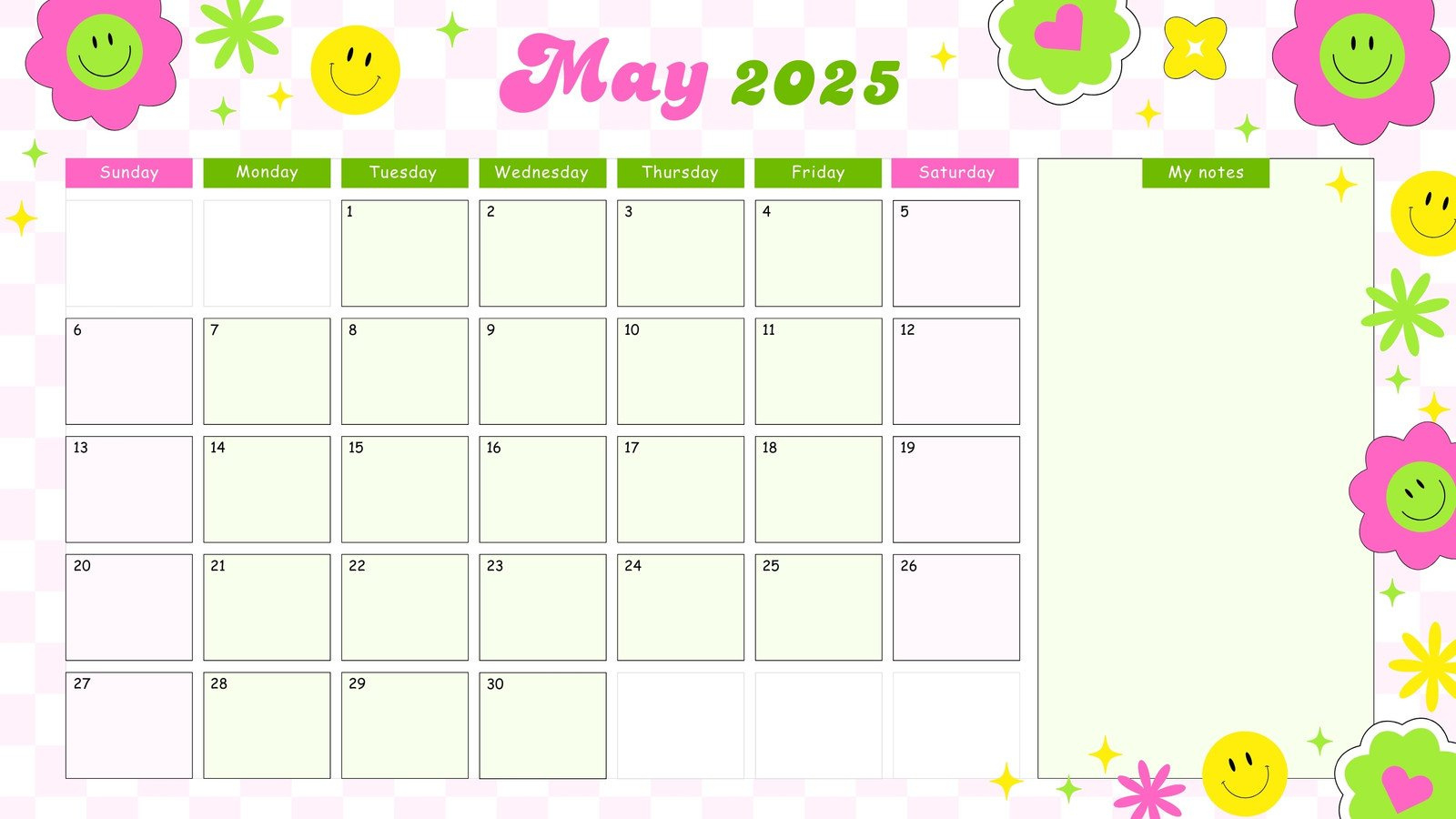 Free To Edit And Print May 2025 Calendar Templates | Canva within May Calendar 2025 Printable Cute