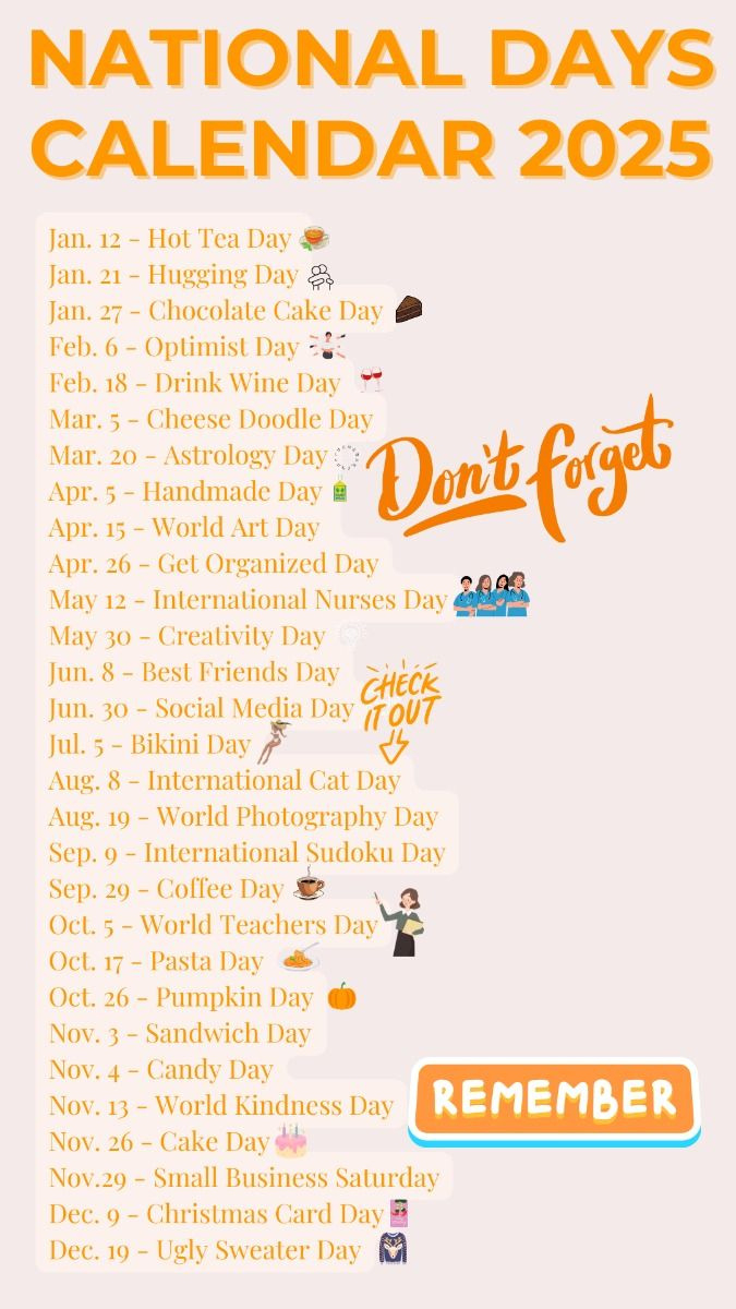 National Days Calendar 2025 | Fun Holidays 2025 | Social Media inside May National Days Calendar 2025