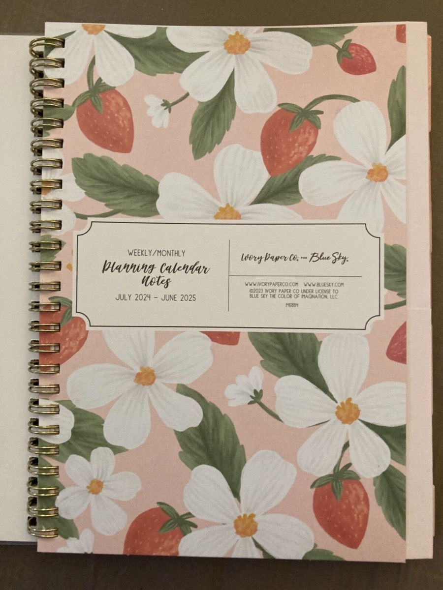 2024-2025 Blue Sky Ivory Paper Co Sammi W/M Planner (5.87&amp;quot; X 8.6 regarding Blue Sky Weekly/Monthly Planning Calendar July 2024 - June 2025