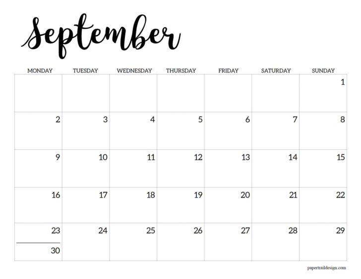 September 2024 June 2025 Calendar Printable