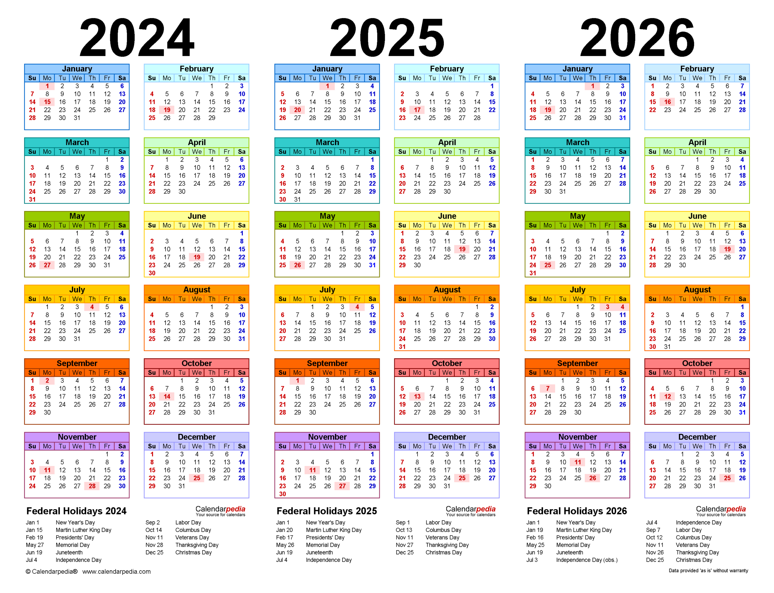 2024-2026 Three Year Calendar - Free Printable Pdf Templates for Printable Calendar July 2024 Through June 2026