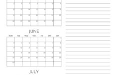 2025 Summer Calendars – 27 Free Printables | Printabulls pertaining to 2025 June July Calendar