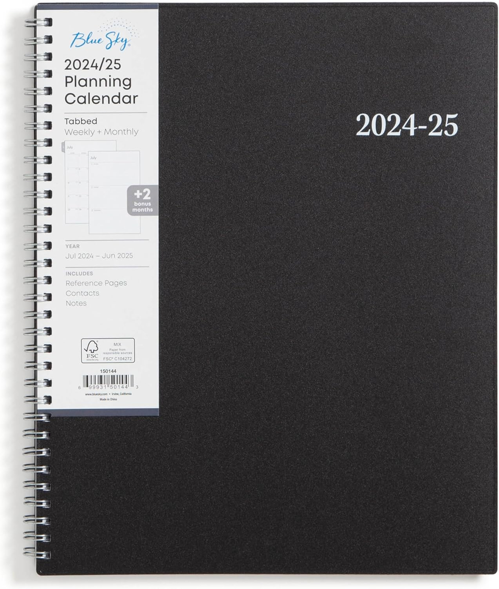 Blue Sky 2024-2025 Academic Year Weekly And Monthly Planner, July regarding Blue Sky Planning Calendar July 2024 - June 2025