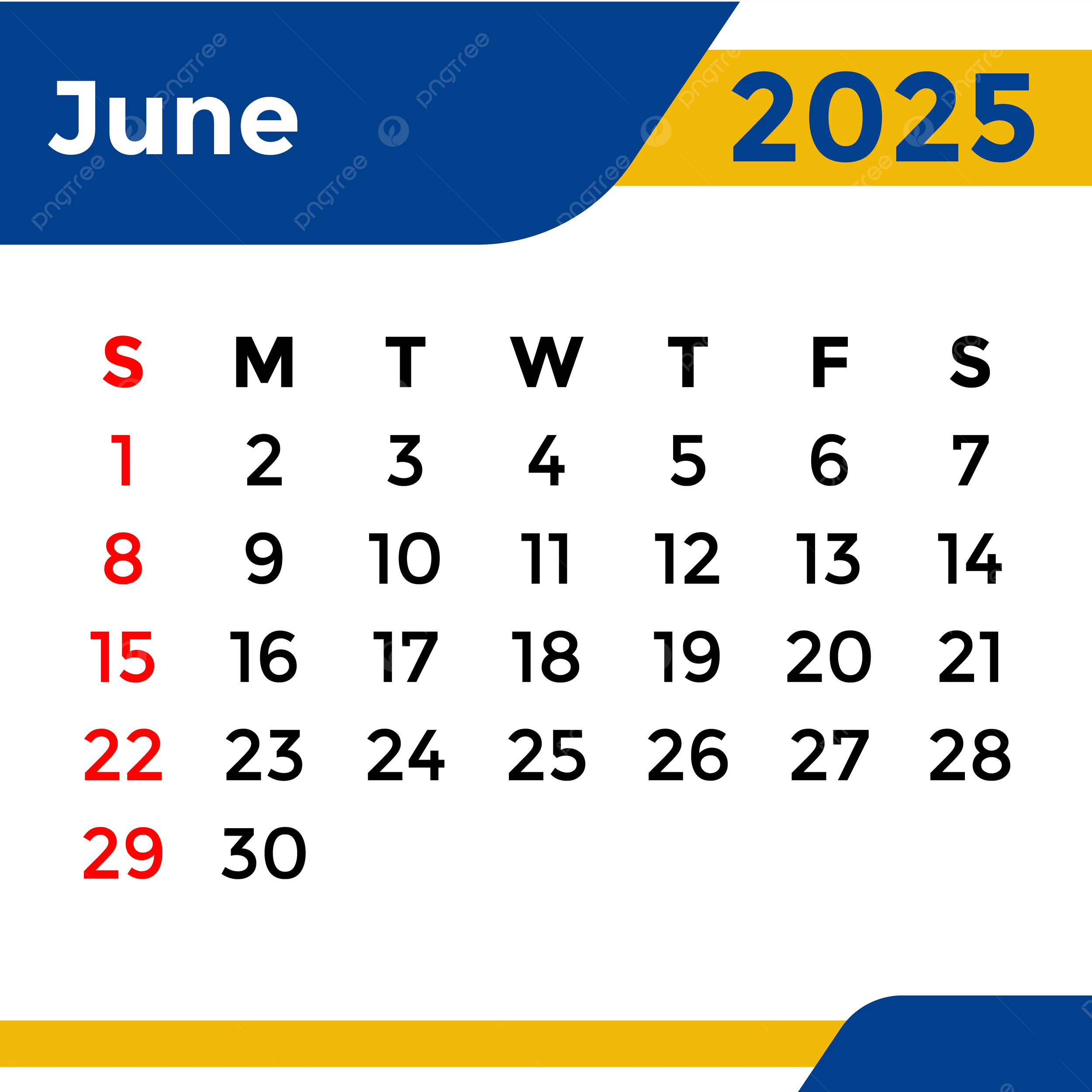 Calendar 2025 June Month Vector Template Download On Pngtree intended for Calendar Of The Month Of June 2025