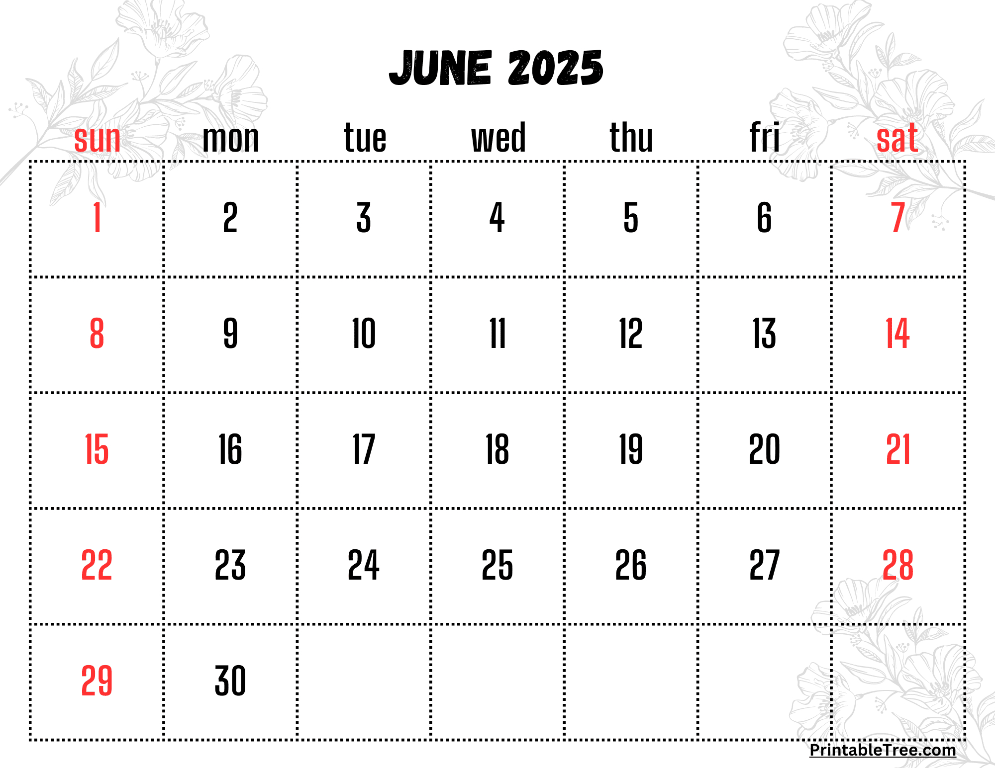 Free June 2025 Calendar Printable Pdf Template With Holidays throughout June 2025 Calendar Printable with Holidays