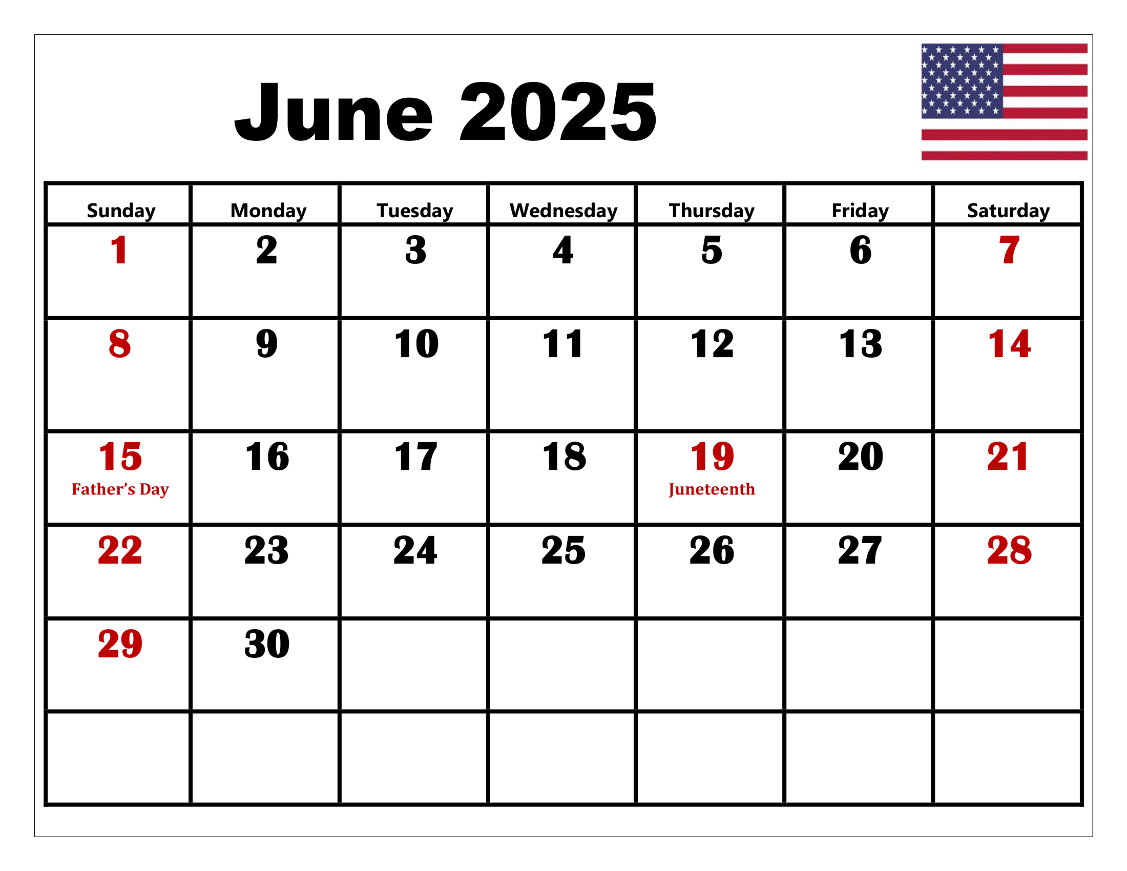 Free June 2025 Calendar Printable Pdf Template With Holidays with regard to May June 2025 Calendar with Holidays