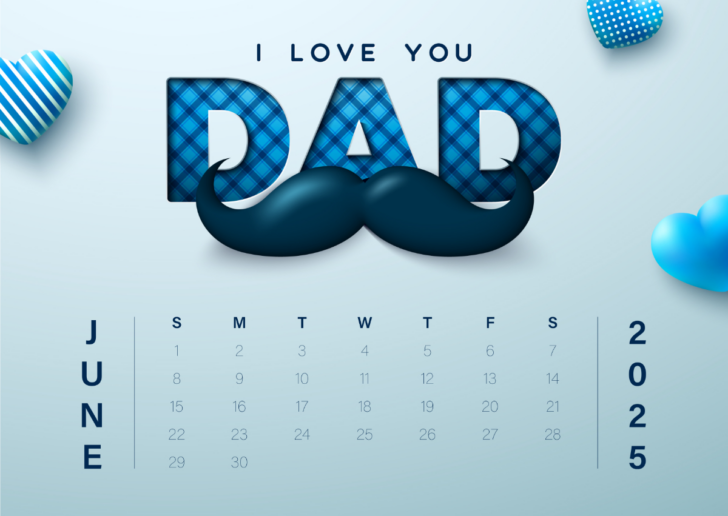June 2025 Calendar Father Day